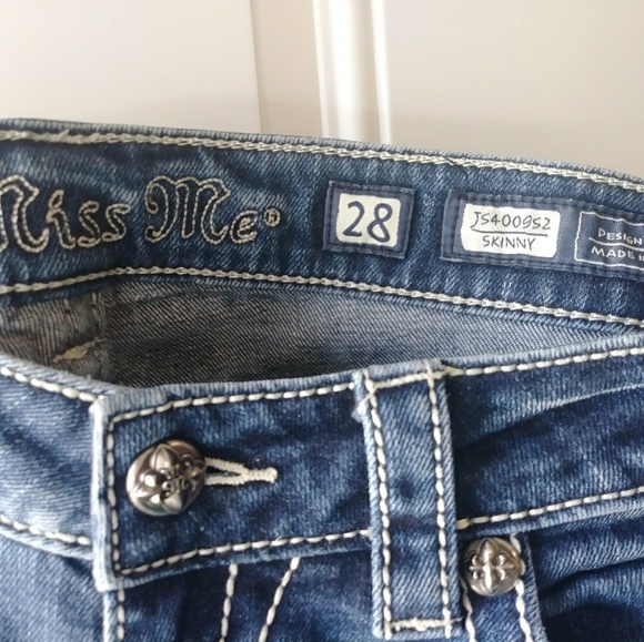 Miss Me Skinny Jeans Size 28 Length 32 - Picture 3 of 6